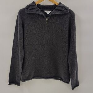Great Northwest Indigo Pullover Zip Sweater Size Medium Gray